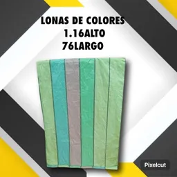 Lonas De Colores 116cm X 76 Ancho-empaque