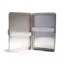 Porta Cigarrillos En Acero, Cigarrillera Doble Diseño