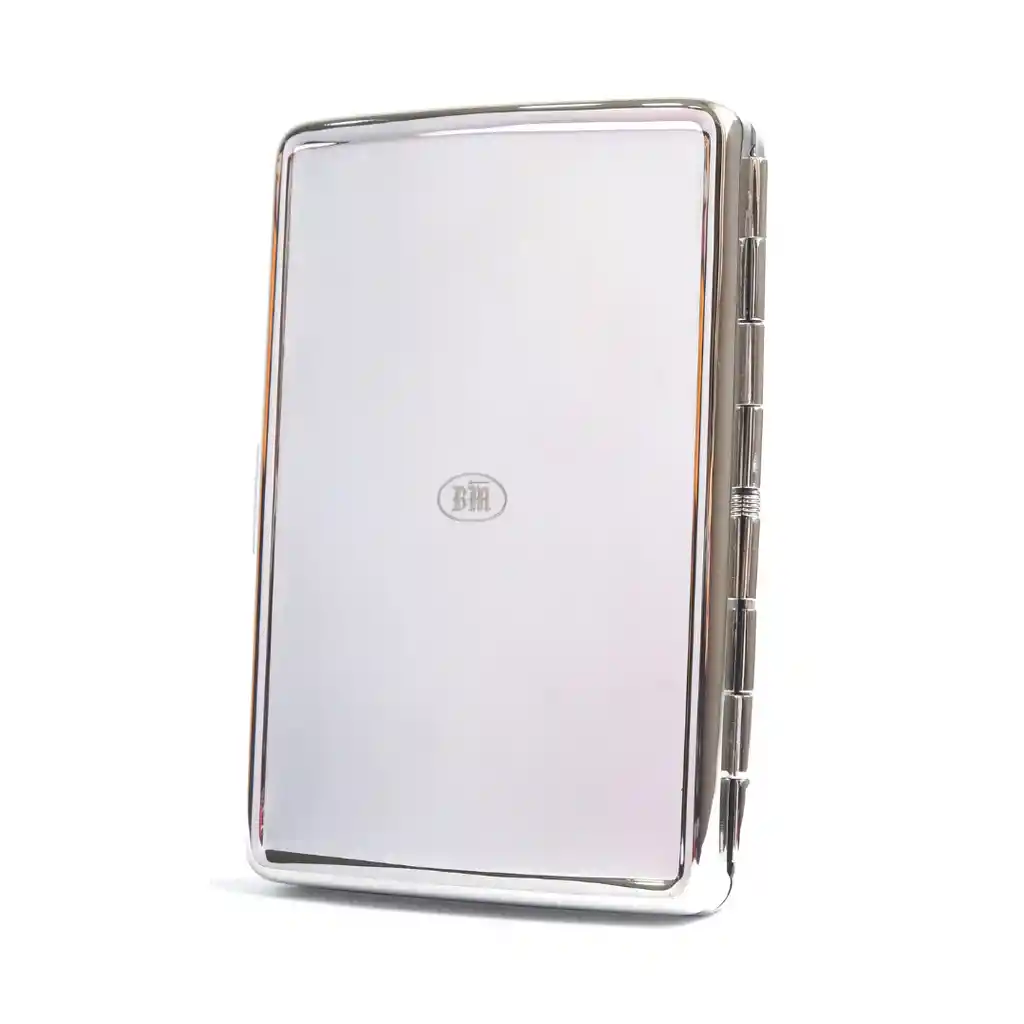 Porta Cigarrillos En Acero, Cigarrillera Doble Diseño