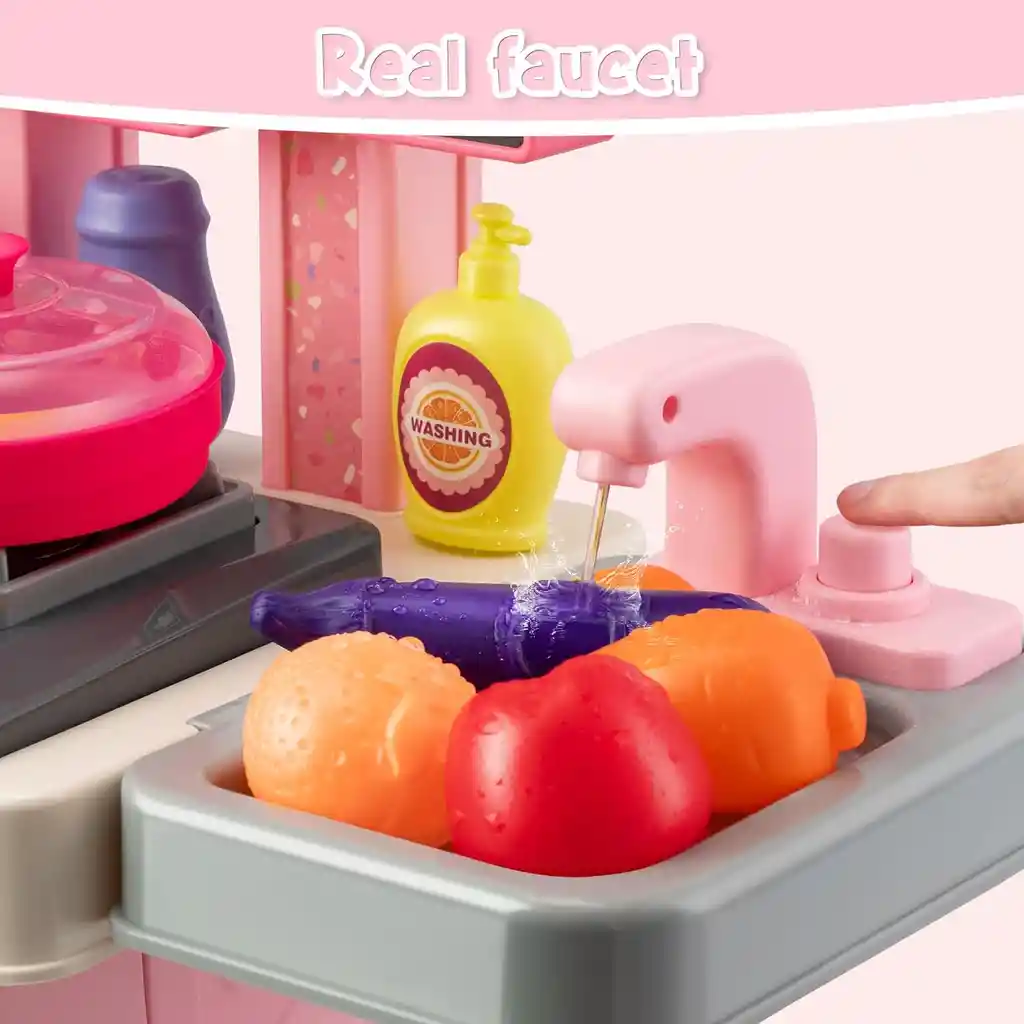 Cocina De Juguete The Kitchen 008-969 Con Luz Y Sonido Sale Agua Real