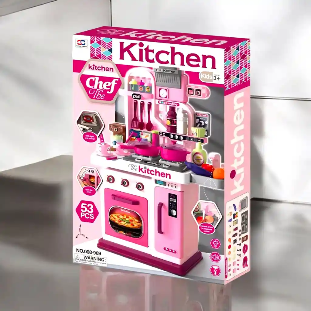 Cocina De Juguete The Kitchen 008-969 Con Luz Y Sonido Sale Agua Real