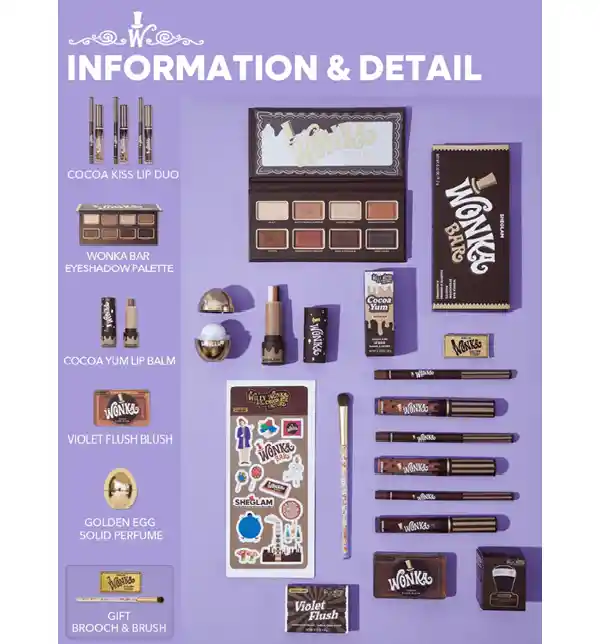 Set Sheglam Willy Wonka Full Collection