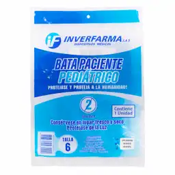 Inverfarma Bata Pediátrica Manga Larga Talla 6