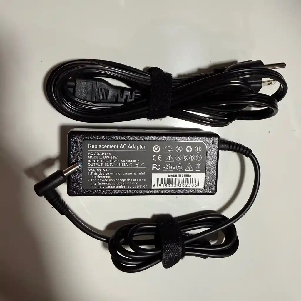 Cargador Para Portatil Hp Punta Azul 19.5v 3.33amp 65w