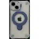 Estuche Magsafe Borde Color Aazul Iphone 13