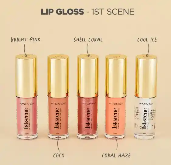 Lip Gloss Atenea Shell Coral