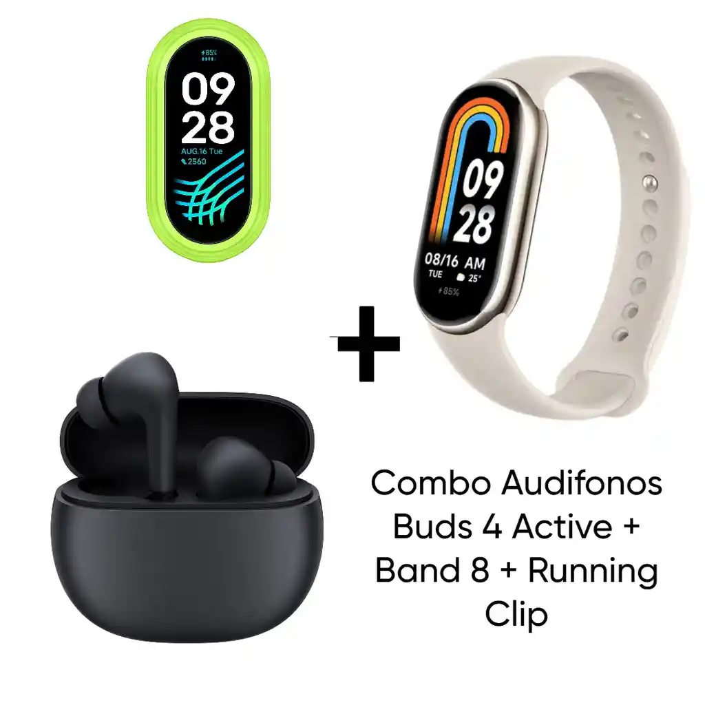 Combo Redmi Buds 4 Active + Band 8 + Running Clip