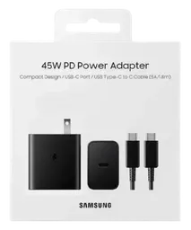 Cargador Samsung Galaxy 45w Generico De Carga Rápida
