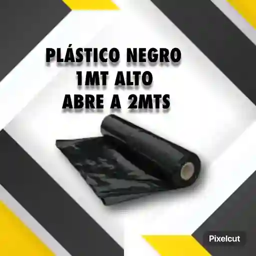 Plastico Negro Por Metr0-1mtr De Alto Abre A 2 Metros -empaque