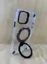 Estuche Magsafe Borde Color Azul Iphone 15