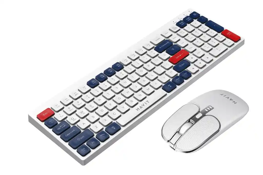 Combo Teclado Y Mouse Recargable Inalambrico Havit Kb830wb-sp
