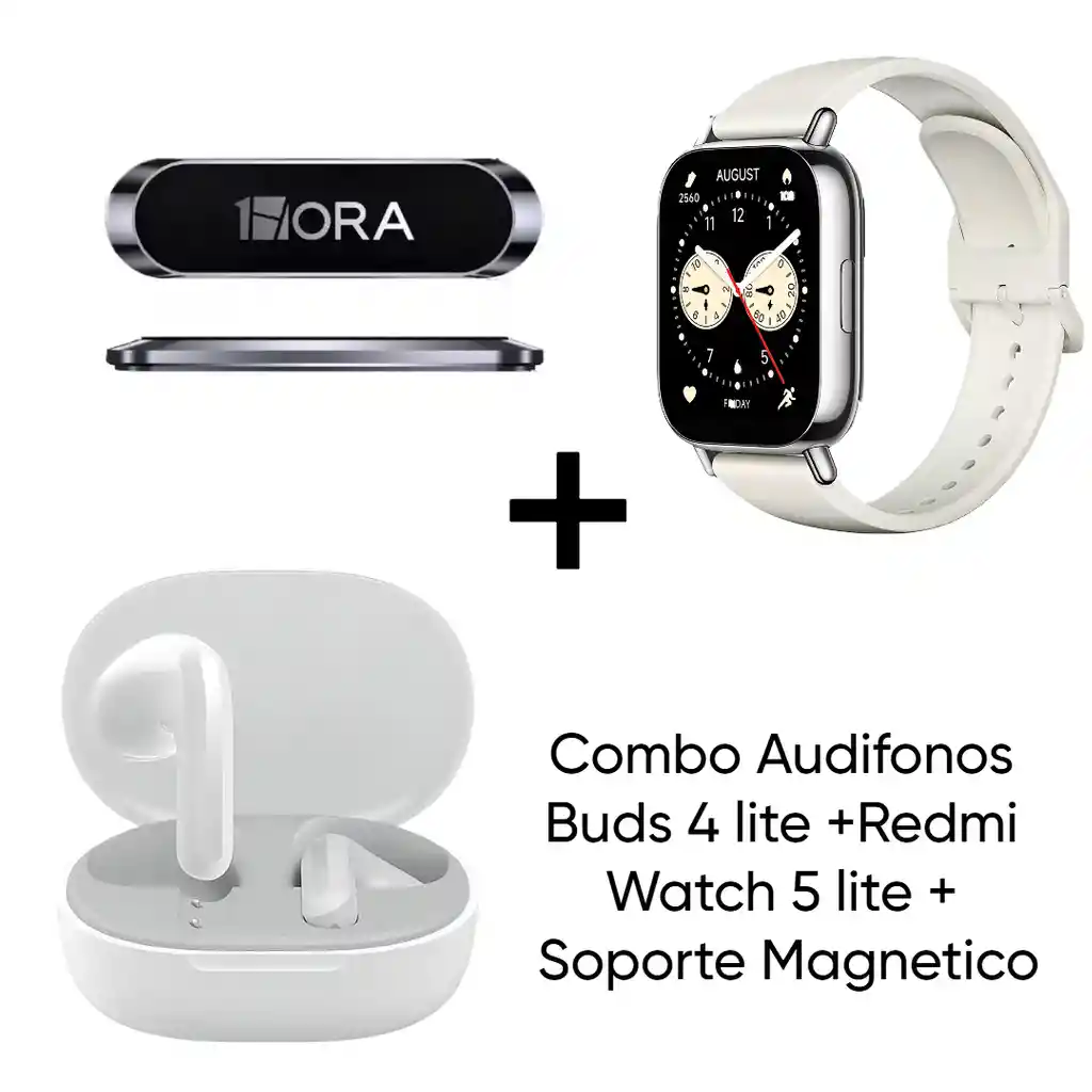 Combo Buds 4 Lite + Watch 5 Lite + Soporte Magnetico