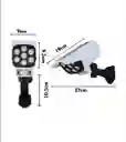 Lámpara Led Panel Solar Y Sensor De Movimiento Tipo Cámara