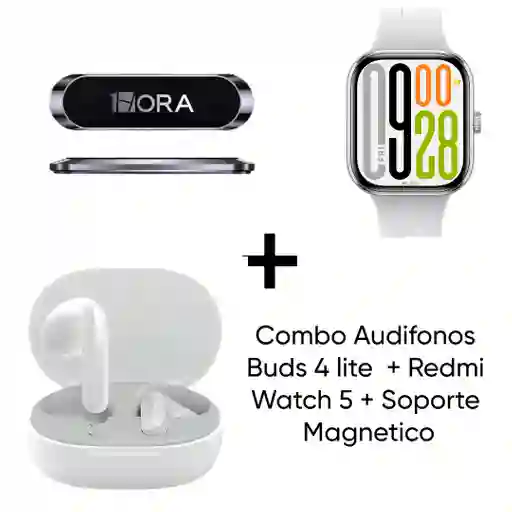 Combo Buds 4 Lite + Watch 5 + Soporte Magnetico