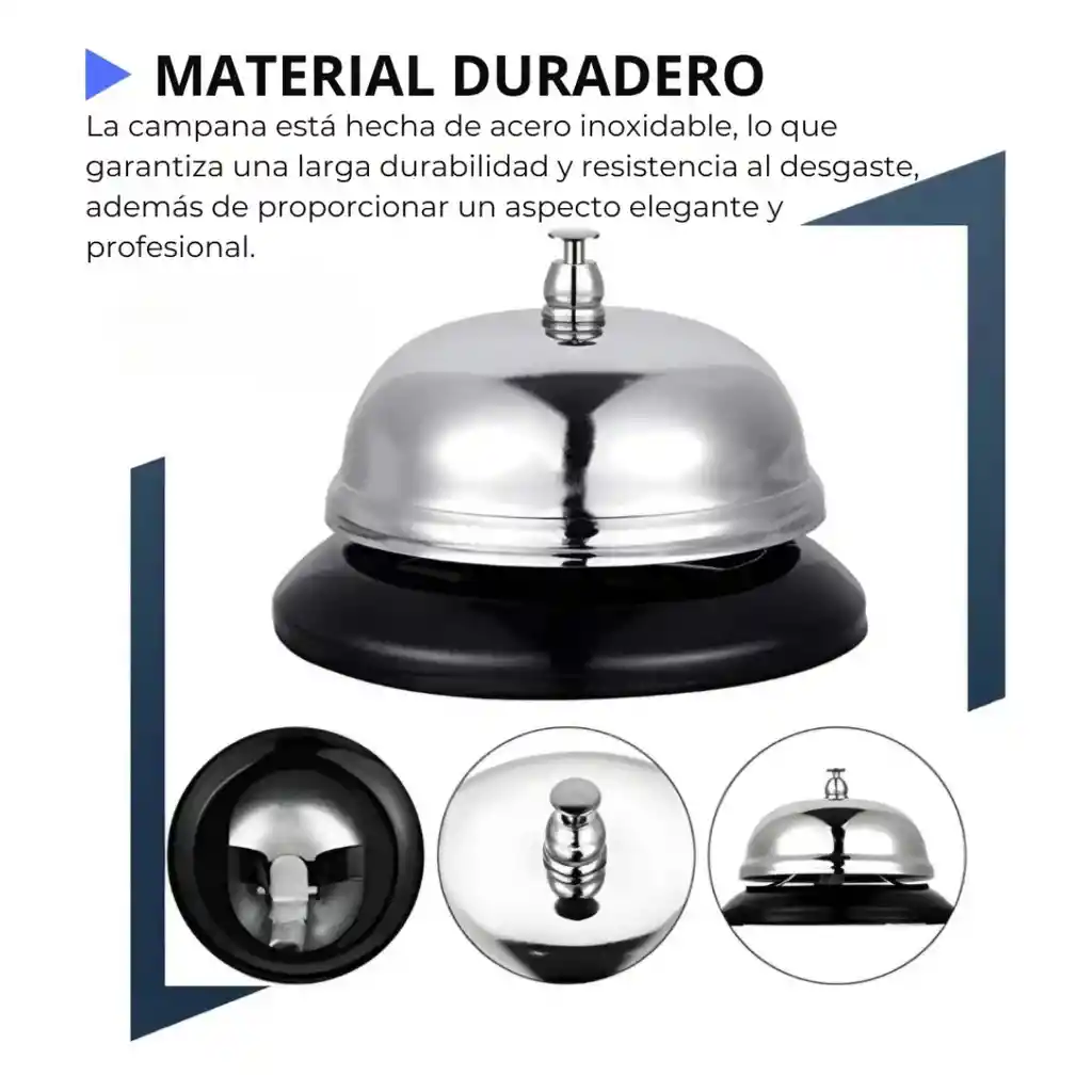 Campana Timbre De Cocina Hotel Recepción Restaurante Pedido