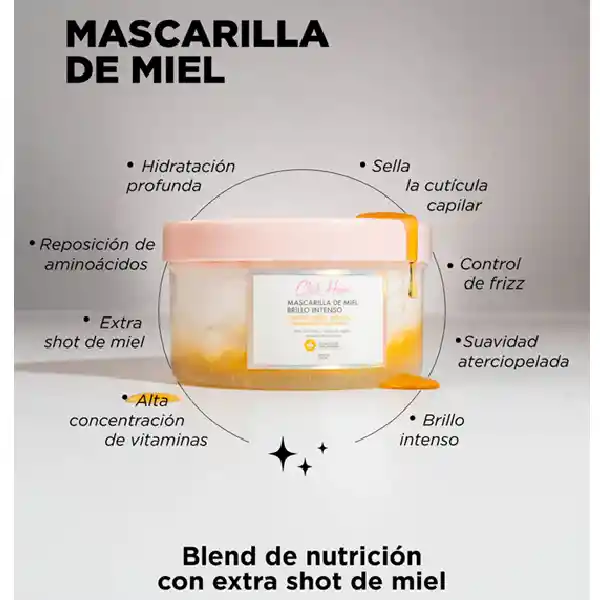Mascarilla De Miel Brillo Intenso Click Hair 300ml