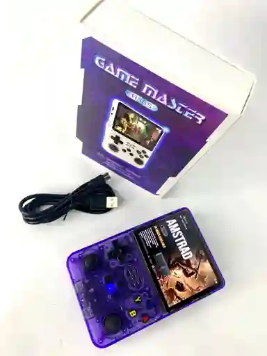 Consola De Videojuegos R36s Morada Con Mas De 20 Mil Juegos 🎮🚀