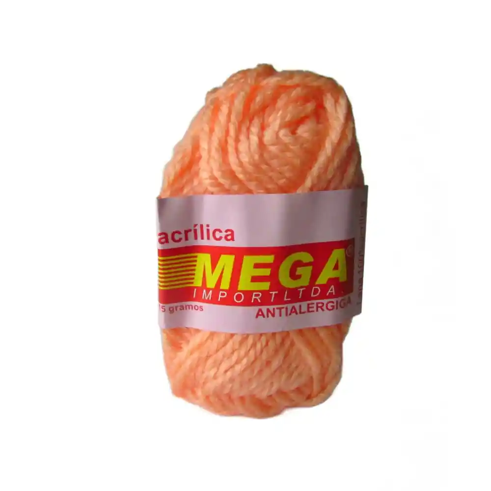 Lana Acrílica Escolar Antialérgica Mega Salmon 033