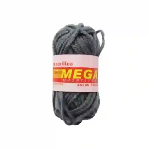 Lana Acrílica Escolar Antialérgica Mega Gris 090