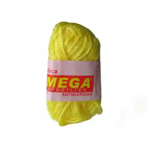 Lana Acrílica Escolar Antialérgica Mega Amarillo Claro 029