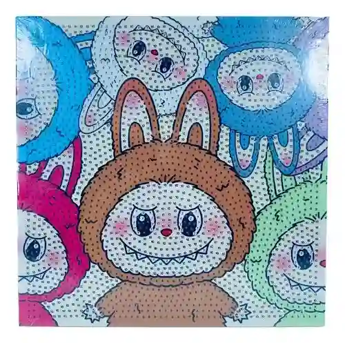 Cuadro De Pintura Con Diamantes Pequeño 20 X 20 Cm Diseños Varios Infantiles
