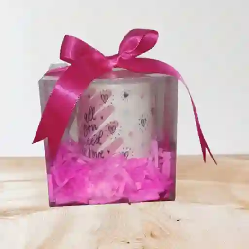 Detalle Mug En Caja De Acetato