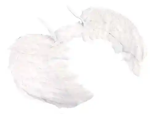 Alas De Angel Blancas Halloween - 60x40cm