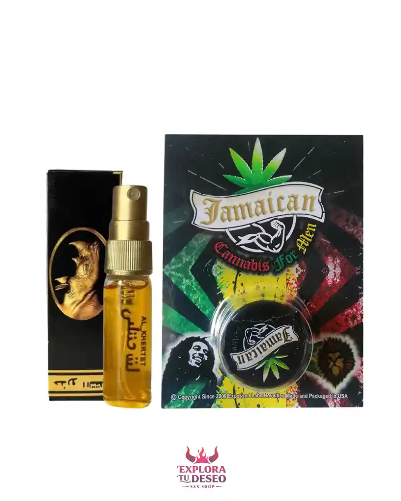 Rhino En Spray + Retardante En Crema Jamaican 5gr- Doble Duración:
