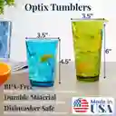 Vasos Plásticos Acrílico X 8 Made In Usa 473ml 593ml