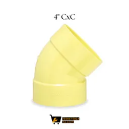 Semicodo Sanitaria C X C 4"
