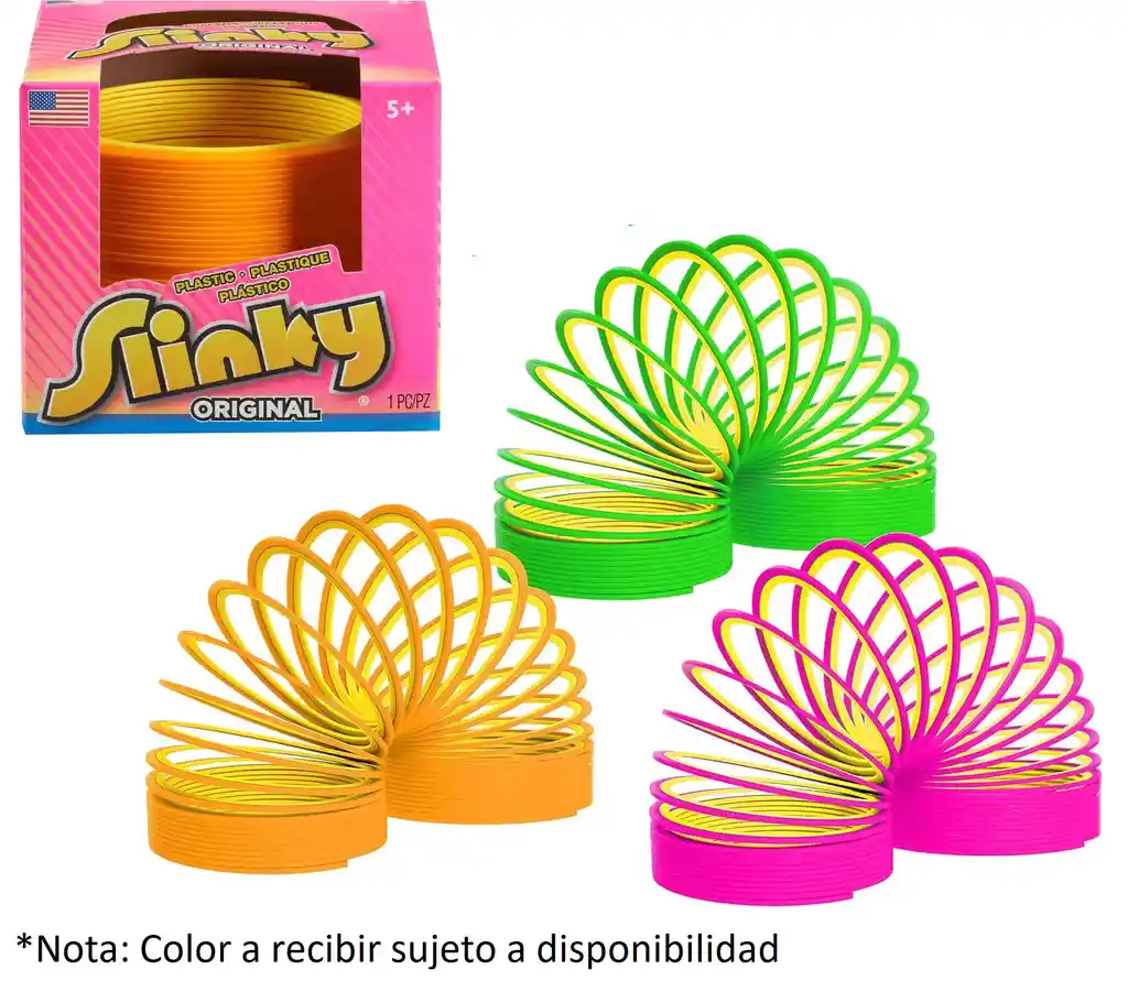 Slinky Original Plástico X1u Made In Usa Walking Spring Juego Resorte