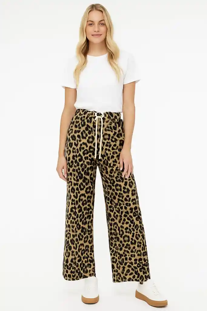 Pantalon Palazzo Bota Ancha Estampado