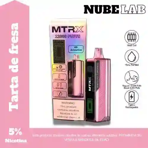Vapeador Mtrx Tarta De Fresa 12k