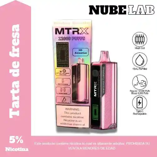 Vapeador Mtrx Tarta De Fresa 12k