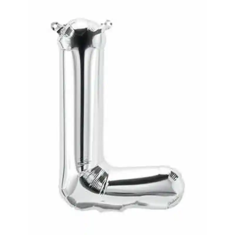 Globo Metalizado 18" Letra "l " Color Plateado