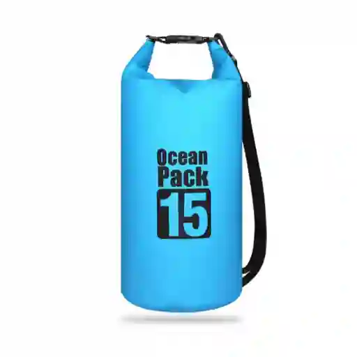 Bolso Impermeable Ocean Pack 15 Litros Z05 Color Azul