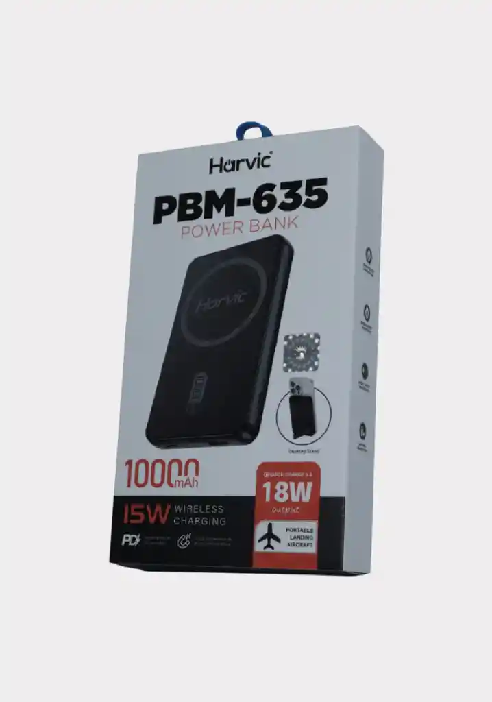 Power Bank 10.000mah Magnetico Harvic Pbm-635