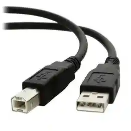 Cable Usb De Impresora Tipo B- Escaner - Kvm Etc...version 2.0 De Color Negro 1.5 Mts