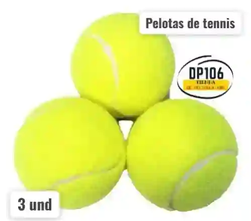 Pelotas De Tennis X 3 Und
