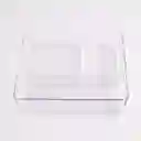 Organizador Plasticforte Nev 23x5x23cm Translucido Plastico