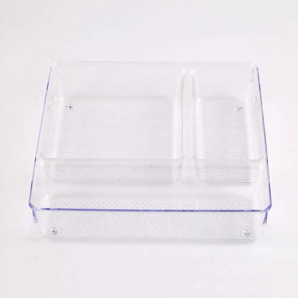Organizador Plasticforte Nev 23x5x23cm Translucido Plastico