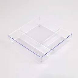 Organizador Plasticforte Nev 23x5x23cm Translucido Plastico