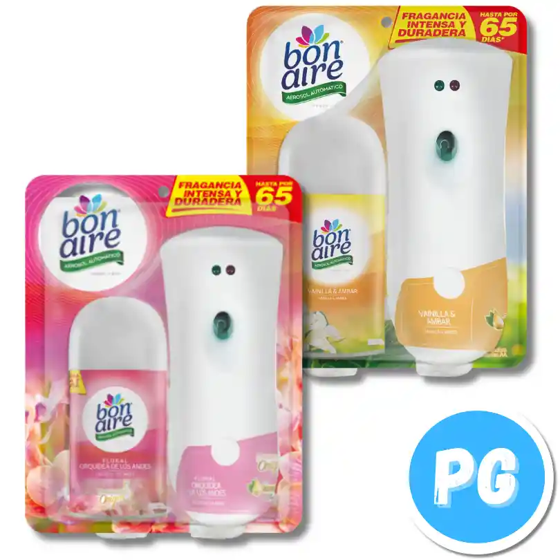 Ambientador Aerosol Automatico Bon Aire - Se Envia Una Fragancia Aleatoria