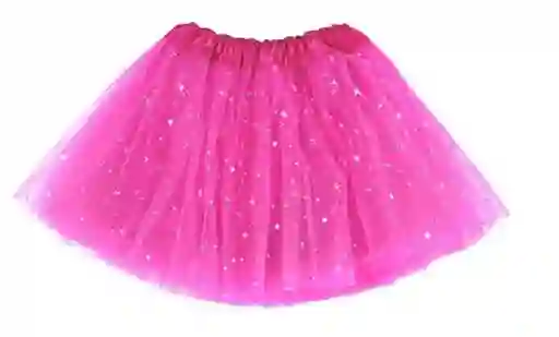 Falda Tutu Fucsia Escarchada 40x90cm - Halloween