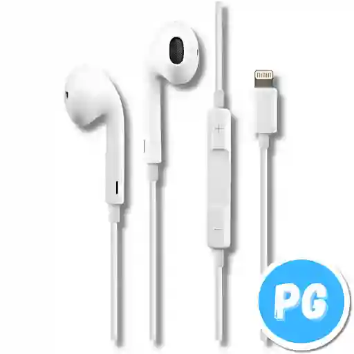 Audifonos Tipo Earpods Genericos Para Iphone De Cable Lighting + Microfono