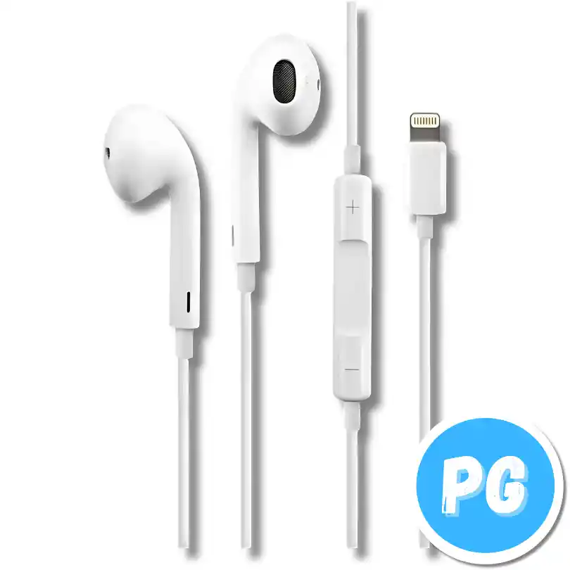 Audifonos Tipo Earpods Genericos Para Iphone De Cable Lighting + Microfono
