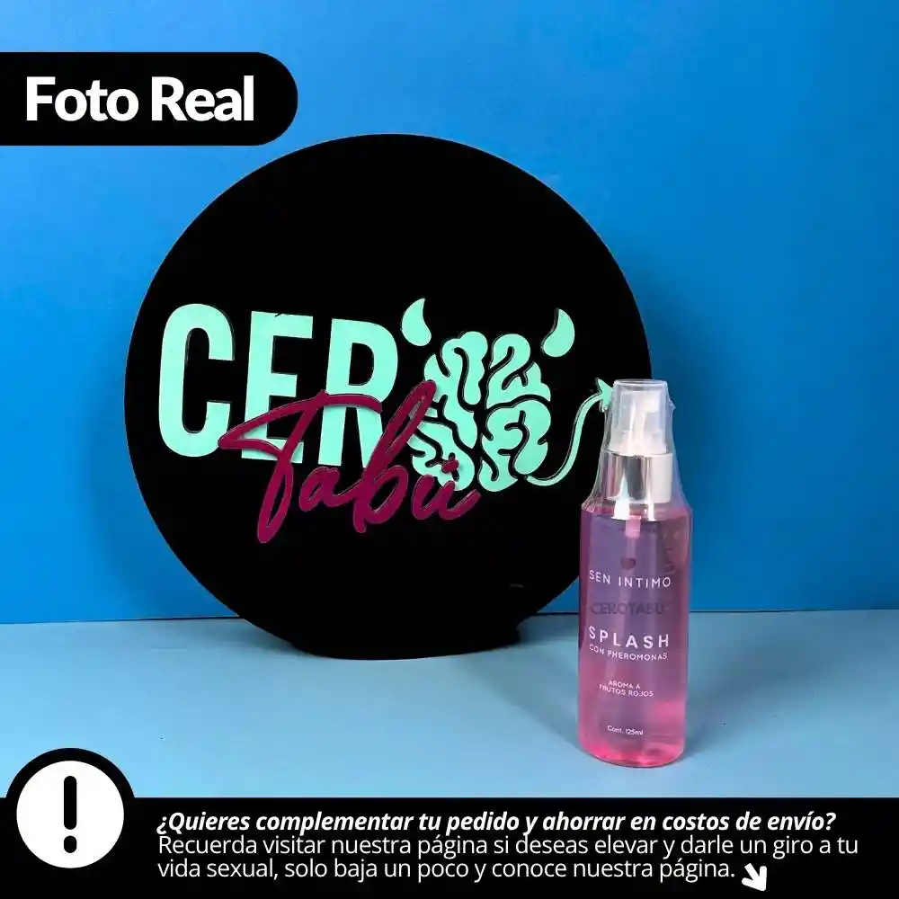 Perfume Splash Con Feromonas Femenino Frutos Rojos 125 Ml