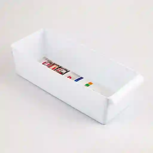Organizador Plasticforte 14x10x37cm Blanco Polietileno