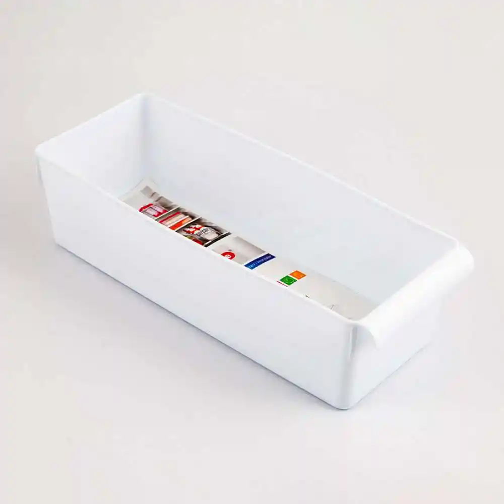 Organizador Plasticforte 14x10x37cm Blanco Polietileno
