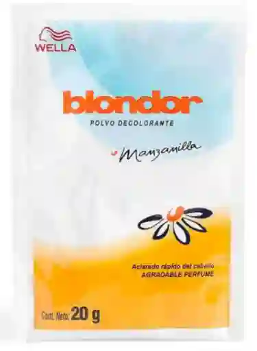 Wella Polvo Decolorante Blondor Con Manzanilla 20g